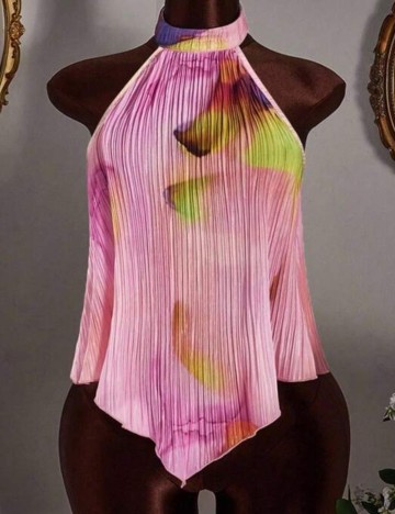 Top Shein Curve+, mix culori