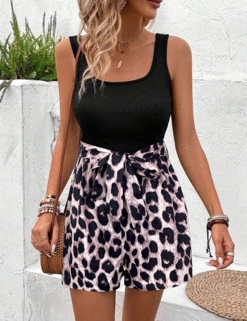 Salopetă scurtă Shein, mix culori