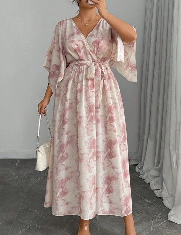 Rochie maxi Shein Curve+, mix culori