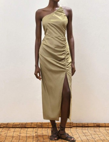 Rochie midi Shein, kaki