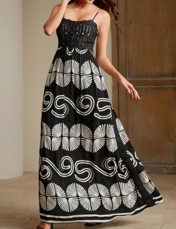 Rochie maxi Shein, mix culori