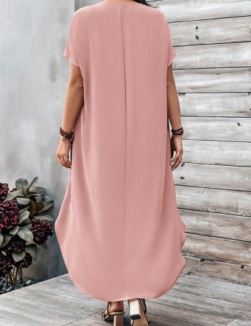 Rochie midi Shein Curve+, roz