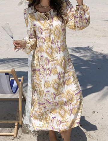 Rochie midi Shein, mix culori