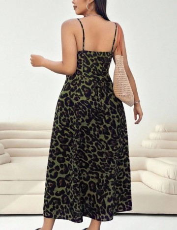Rochie midi Shein Curve+, verde