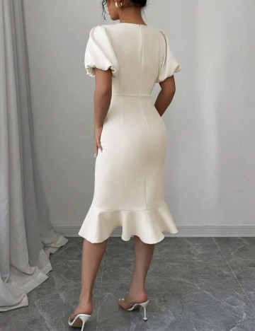 Rochie midi Shein, crem