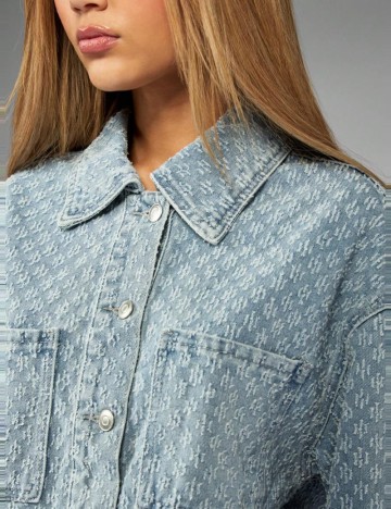 Cămașă de blugi Missguided by Shein, albastru