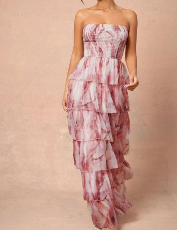 Rochie maxi Shein, mix culori