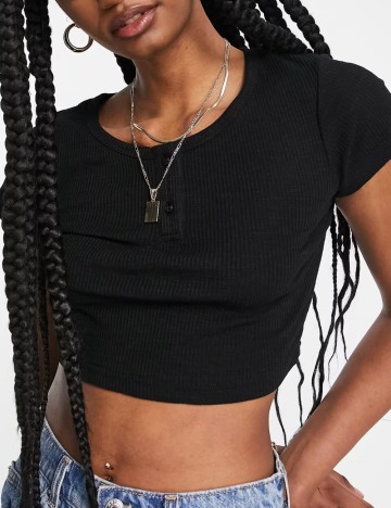 Top Urban Revivo, negru