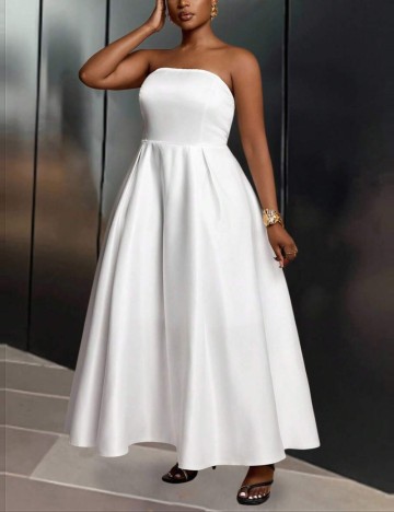 Rochie maxi Shein, alb