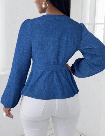 Cămașă Shein, albastru