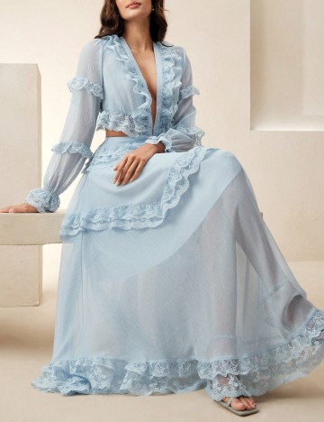 Rochie maxi Shein, albastru