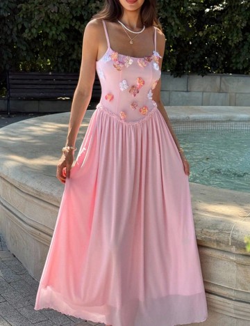 Rochie maxi Shein, roz