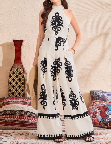 Salopetă Shein, crem