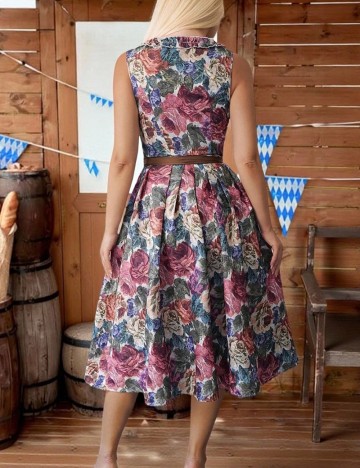 Rochie midi Shein, mix culori