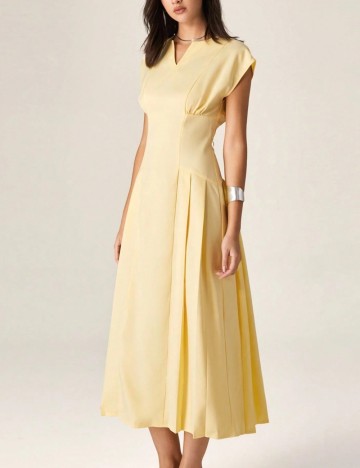 Rochie midi Shein, galben
