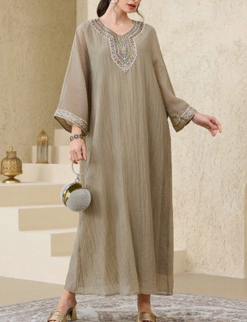 Rochie maxi Shein, bej