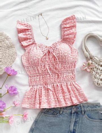 Top Shein, mix culori