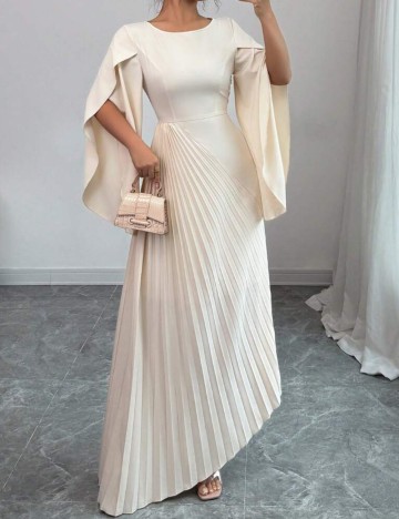 Rochie maxi Shein, crem