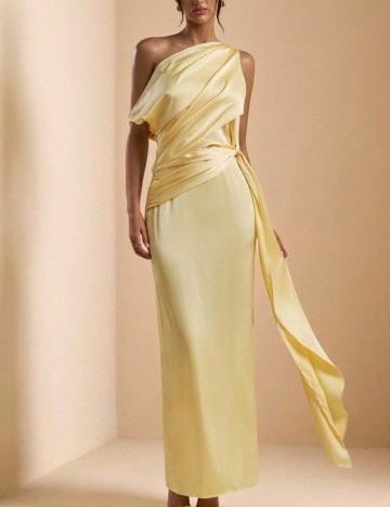 Rochie midi Shein, galben