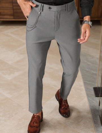 Pantaloni Shein MANFINITY, gri