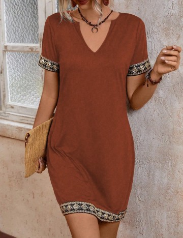 Rochie mini Shein, cărămiziu