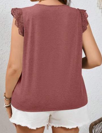 Tricou Shein Curve+, roz