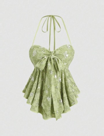 Top Shein, verde