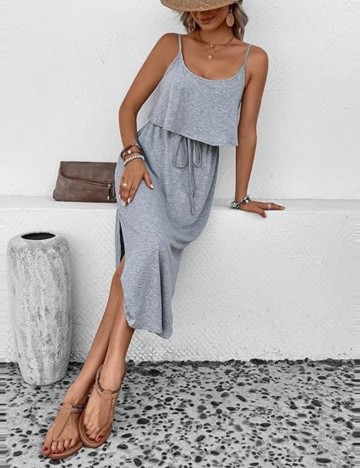 Rochie midi Shein, gri