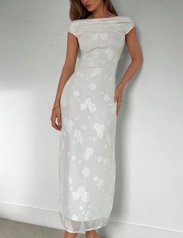 Rochie maxi Shein, alb