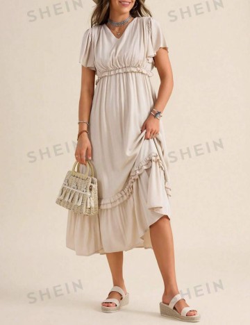 Rochie midi Shein, bej