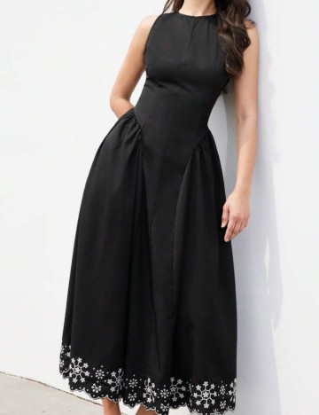 Rochie maxi Shein Aveloria, negru
