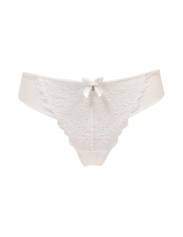 Chiloți Tanga Pour moi, alb