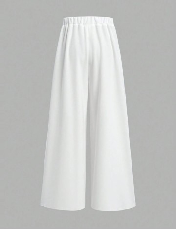 Pantaloni Shein, alb