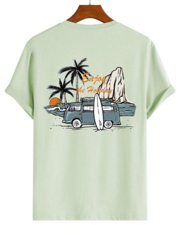 Tricou Shein MANFINITY, verde