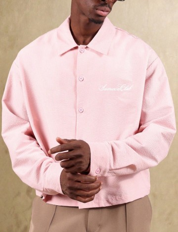 Cămașă Shein SUMWON, roz