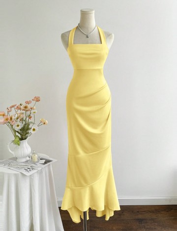 Rochie maxi Shein, galben