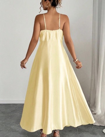 Rochie maxi Shein Curve+, galben