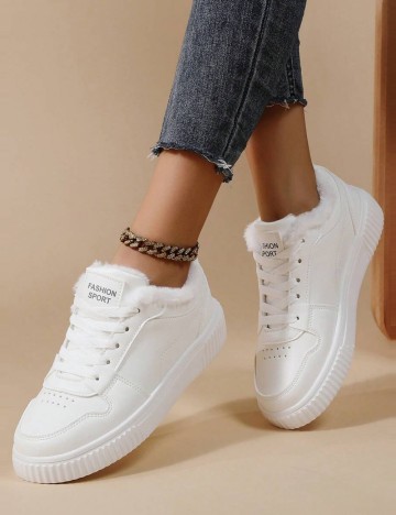 Pantofi Sport Shein, alb