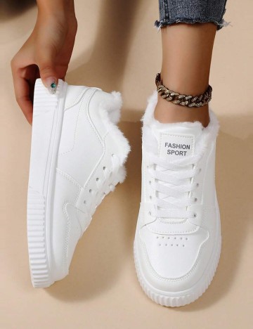 Pantofi Sport Shein, alb