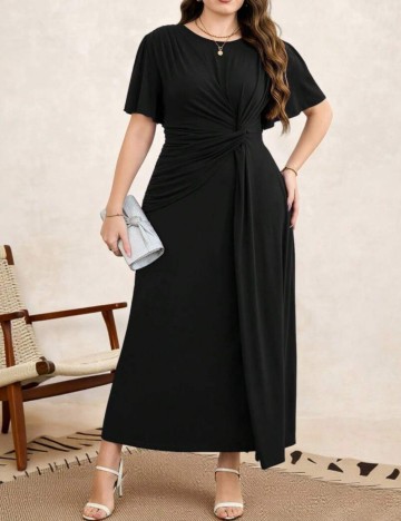Rochie maxi Shein Curve+, negru