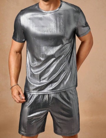 Compleu Shein MANFINITY, argintiu