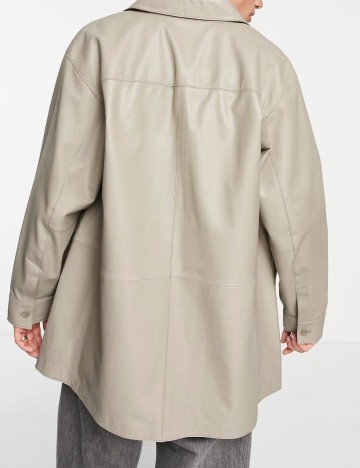 Jachetă de piele ASOS, bej