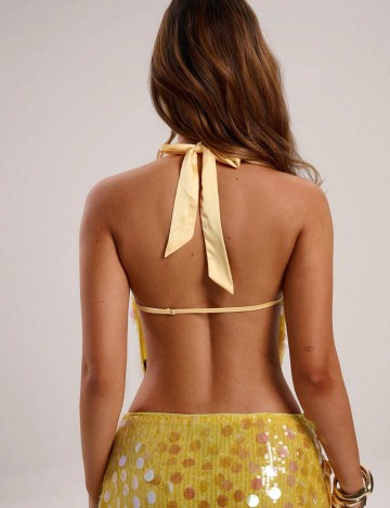 Top Shein BAE, galben