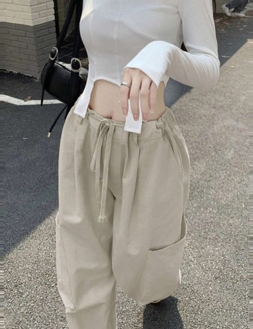 Pantaloni Shein, bej