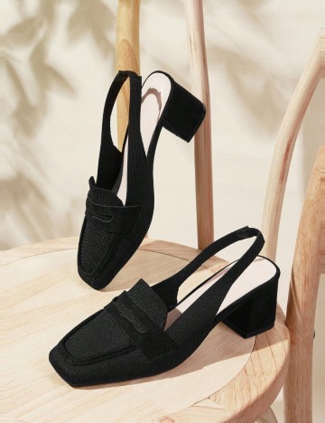 Pantofi cu toc Shein, negru
