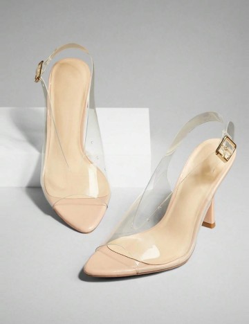Sandale Cu Toc Shein, transparent