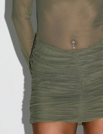 Rochie mini Shein, kaki