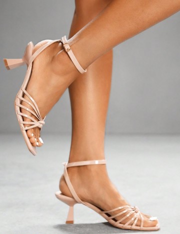 Sandale Cu Toc Shein, roz