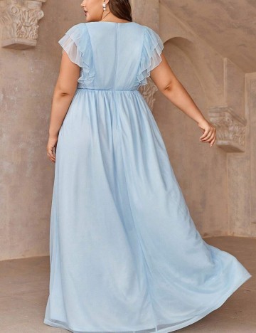 Rochie maxi Shein Curve+, albastru