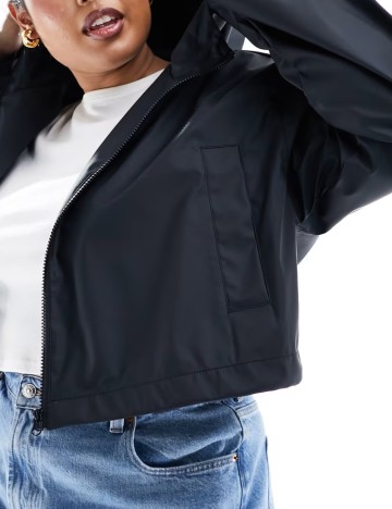 Jachetă de ploaie ASOS, negru